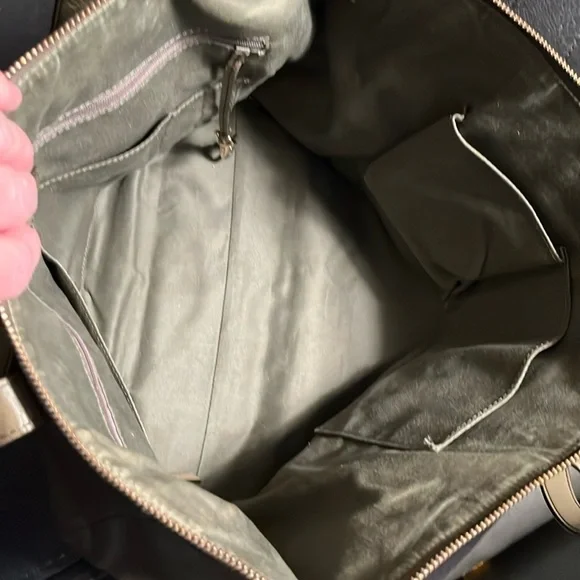 Fossil Emma Dark Taupe leather tote - Picture 6 of 6